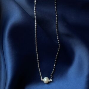 Sterling Silver  Moti Mangalsutra