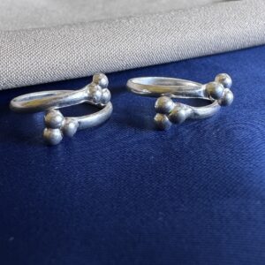Silver Dewdrop Toe Ring A0014