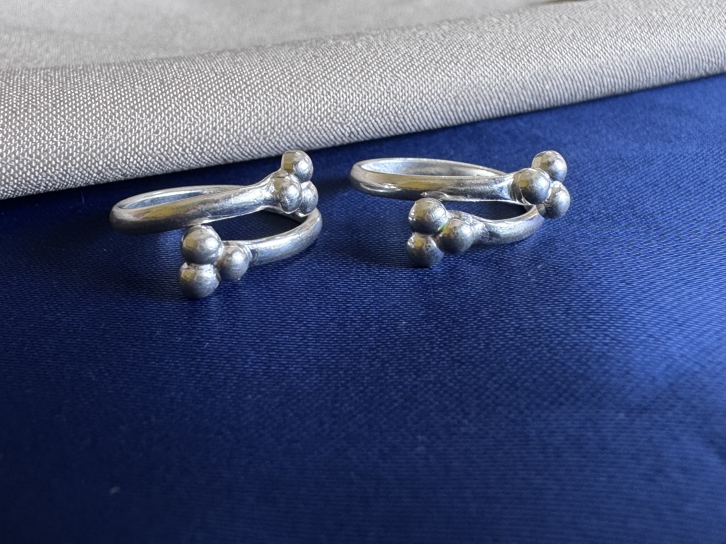 Silver Dewdrop Toe Ring A0014