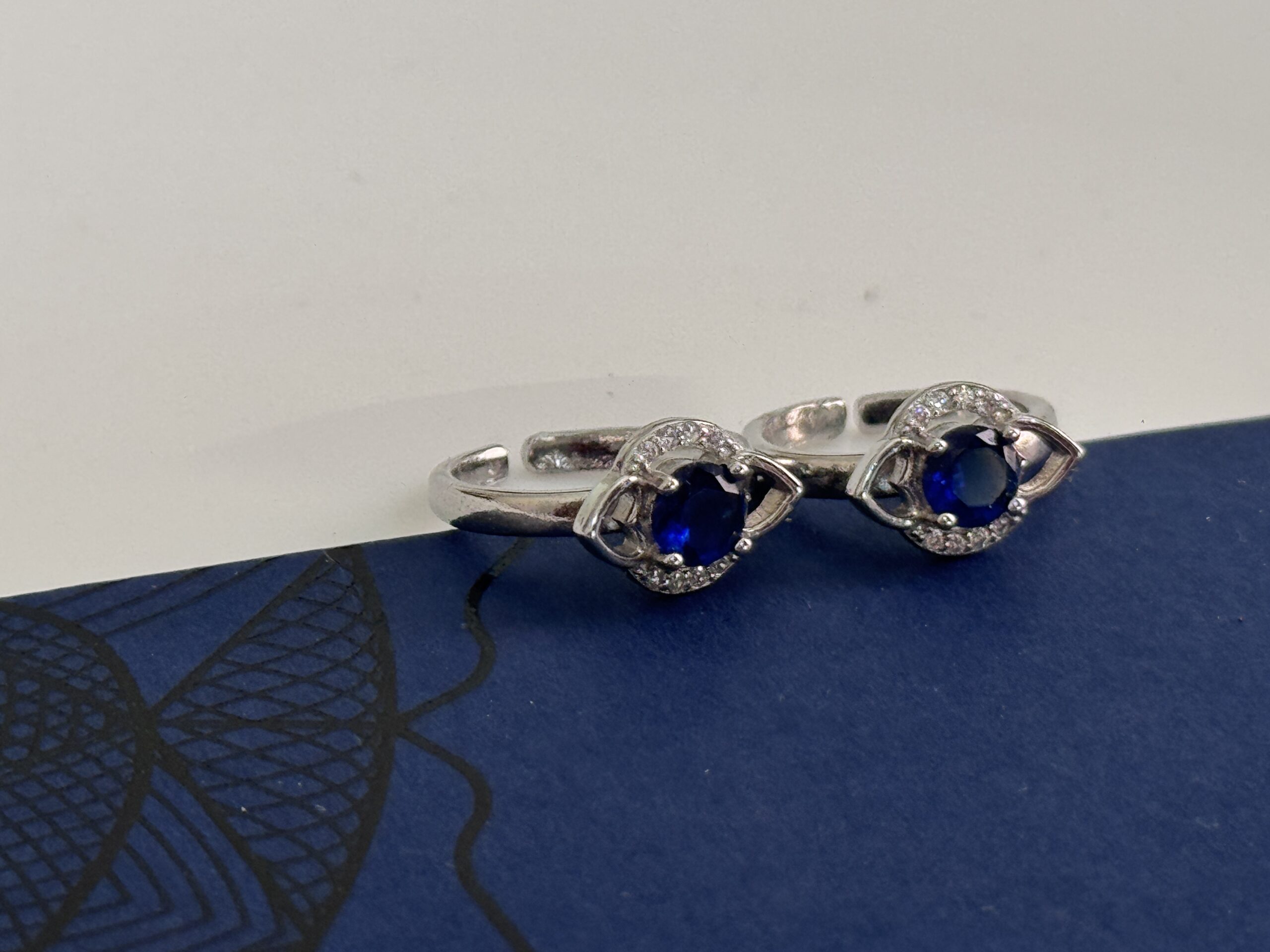 Cobalt Charm Toe Ring A0030
