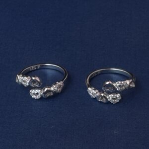 Twinkling Hearts Toe Ring A0049