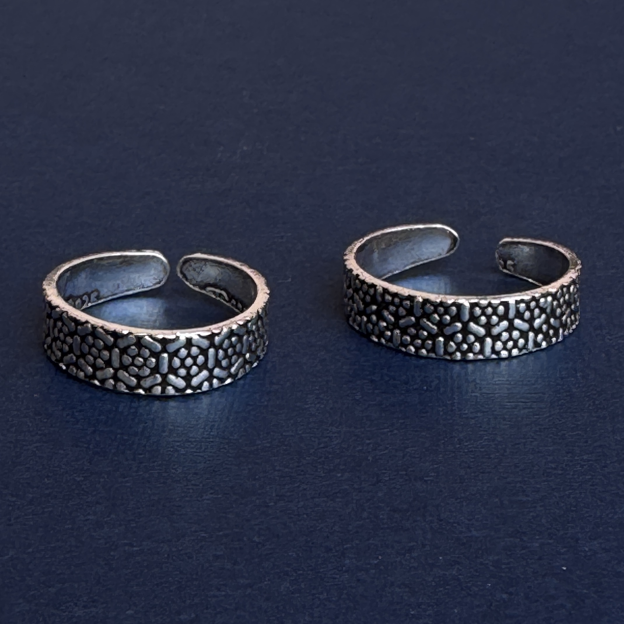 Stardust Texture Toe Ring A0058