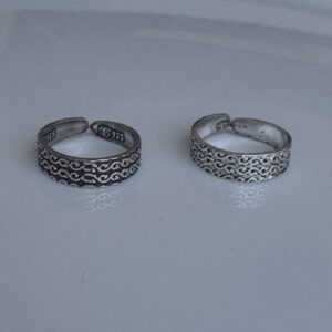 Tidal Scroll Toe Ring A0059