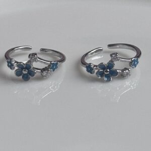 Azure Blossom Toe Ring A0072